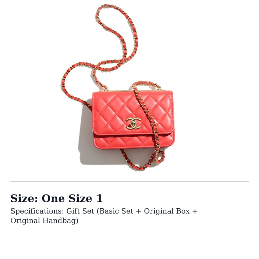 CHANEL Sheepskin One Shoulder Crossbody Clutch Women's Red AP1762-Y60767-NL295