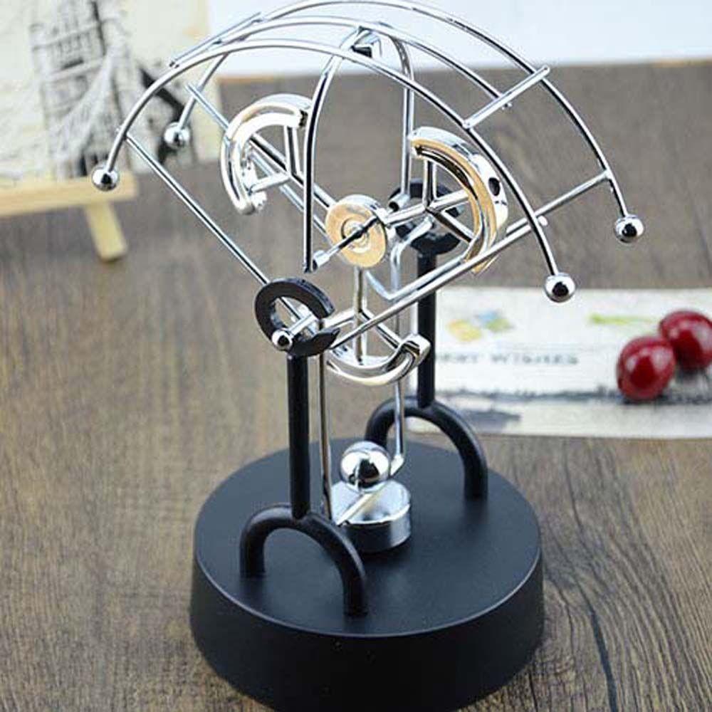 Home Decoration Pendulum Ball Figurine Rotating Perpetual Science Pendulum Toy Tumbler Craft