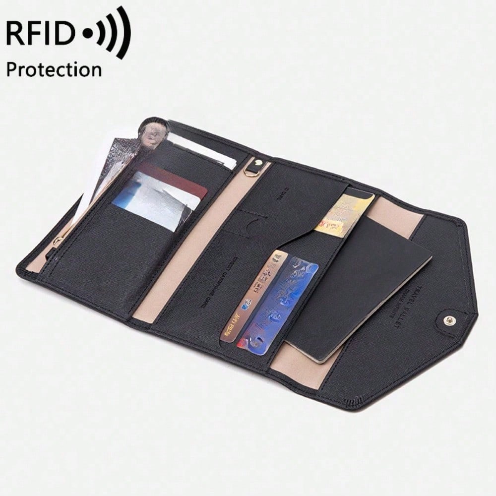 Сумка для паспорта Женская Новая RFID Многофункциональная Сумка для Билетов и ID Мужская и Женская Держатель Паспорта для Зарубежных Поездок