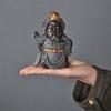 Смола, меняющая цвет чай, украшения для домашних животных, декор для офисного стола, ретро Гуань Гун, ремесло, обесцвеченная фигурка, чайная церемония