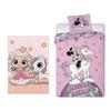 Duvet Cover Set - Minnie - 140 X 200 Cm - Pillowcase - Throw 100 X 140 Cm - Pink