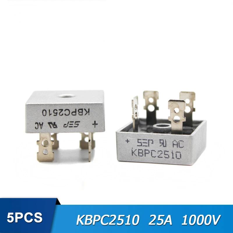 5PCS Bridge Rectifier Diode KBPC5010 KBPC1010 KBPC1510 KBPC2510 KBPC3510 Rectifiers 10A 15A 25A 35A 50A