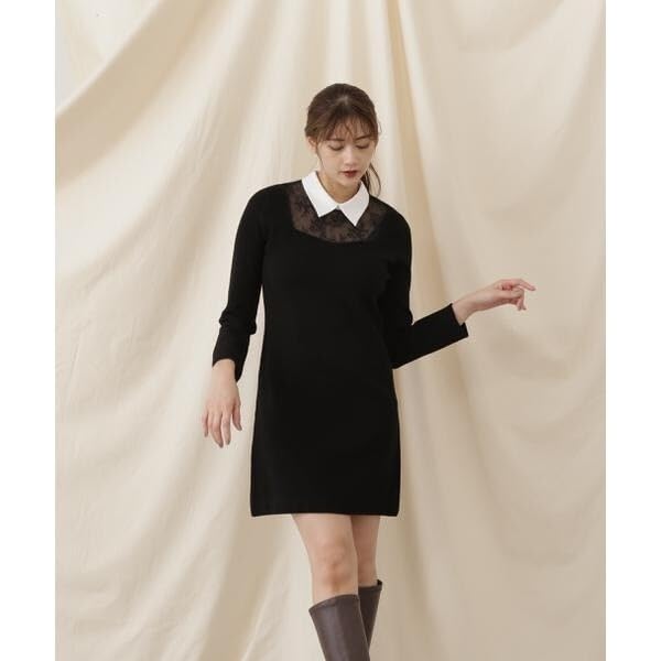 Jill by Jill Stuart Women's Casual Dress, Collared Mini Dress, Mocha