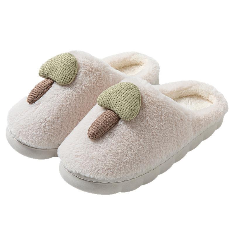 Хлопковые тапочки женские зимние парные нескользящие теплые тапочки мужские зимние домашние на толстой подошве пушистые тапочки