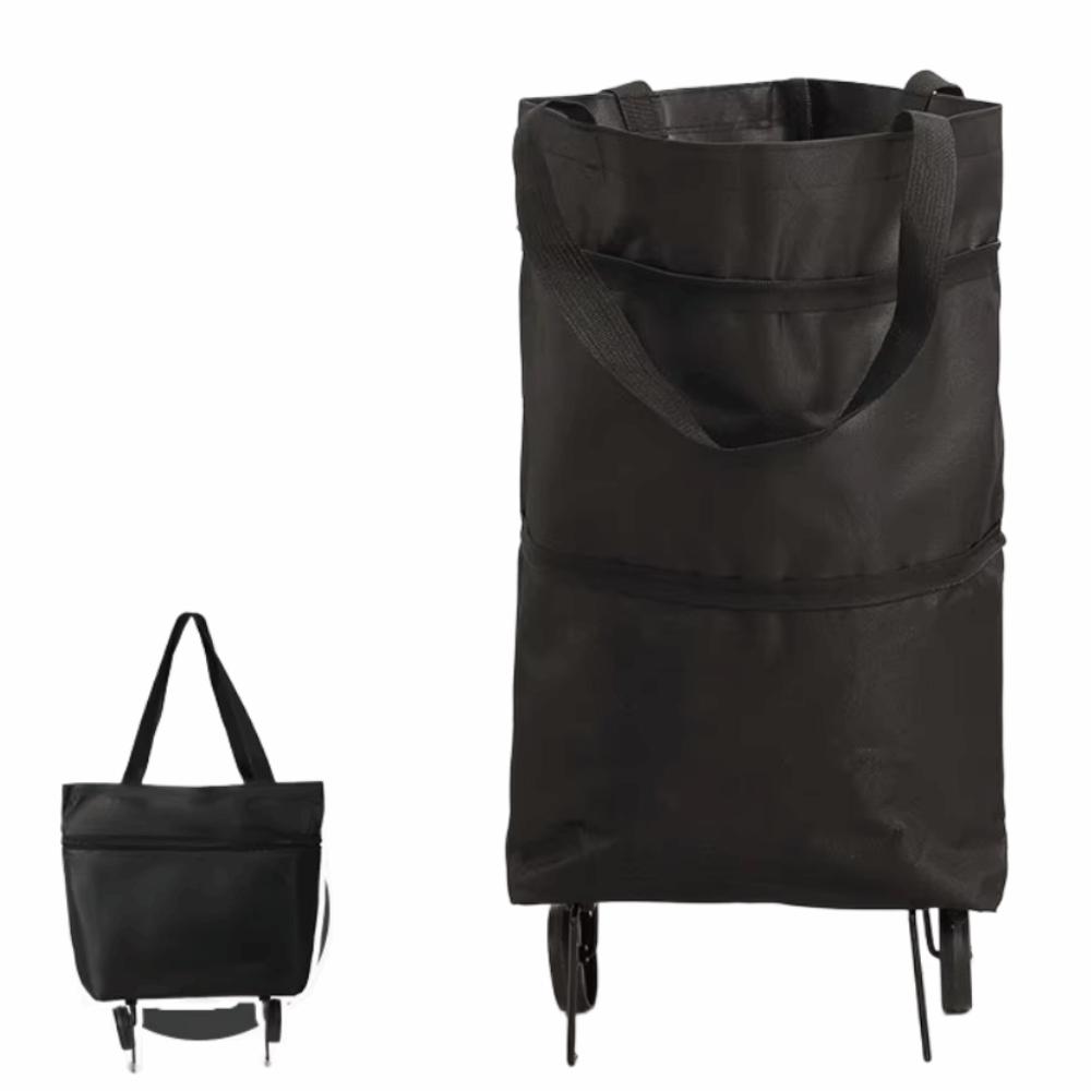 Waterproof Grocery Bag Oxford Cloth Shopping Trolley Foldable Shopping Bag with Wheel  Supermarket