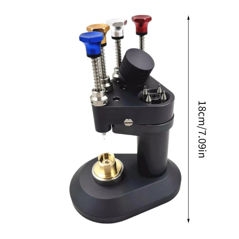 Профессиональный инструмент для установки стрелок часов из алюминиевого сплава, 4-контактная конструкция, подходит для точного ремонта часов и сборки часовых механизмов