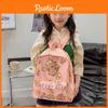 Capybara Pattern Letter Cartoon Kids Backpack With Breathable Material Nylon
