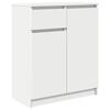 VidaXL Buffet avec tiroir blanc 71x35x84 cm bois d'ingénierie, meuble de rangement, buffet, meuble d'entrée, meuble buffet 861589