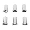 Lug Nut Covers ABS Chrome Plastic Anti Rust 33mm Flanged Lug Nut Caps for Trucks Trailers and