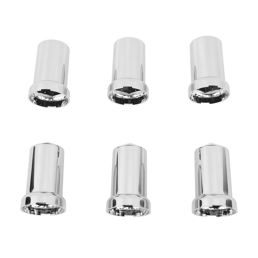 Lug Nut Covers ABS Chrome Plastic Anti Rust 33mm Flanged Lug Nut Caps for Trucks Trailers and