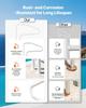 Pool Rail, 122 x 81.3 cm Pool Handrail, 100kg Load Capacity Heavy Duty Stainless Steel Swimming Handrail, Seamless Welding, Recessed or Base Mount,