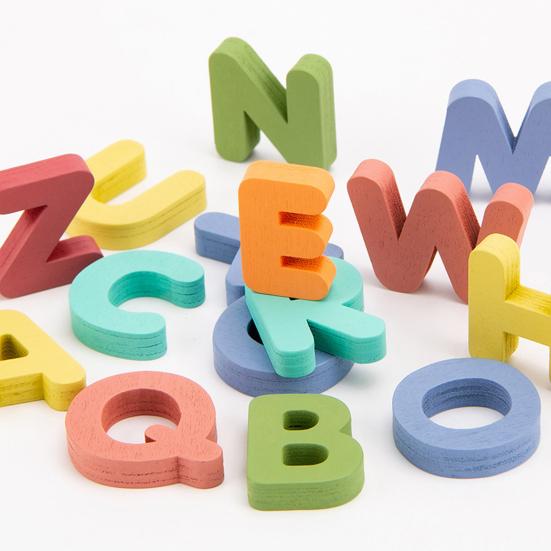 Деревянная алфавитная головоломка для малышей, заглавные строчные буквы, обучение сопоставлению, детский сад, дошкольное раннее образование, азбука, игрушка-головоломка