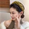 Новый высокий плетеный губчатый спонж для умывания, повязка на голову, женская темпераментная заколка, повязка на голову, высококлассные аксессуары для волос