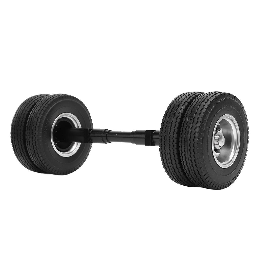 RC Rear Axle Tire RC Non Powered Tire Wheel for 114 Tractor Trailer Tire Diameter 85mm Ripple