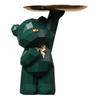 Resin Cute Bear Storage Tray Statue Table Decorations Cute Bear Storage Tray Statue Table Decoration for Office Coffee Shop