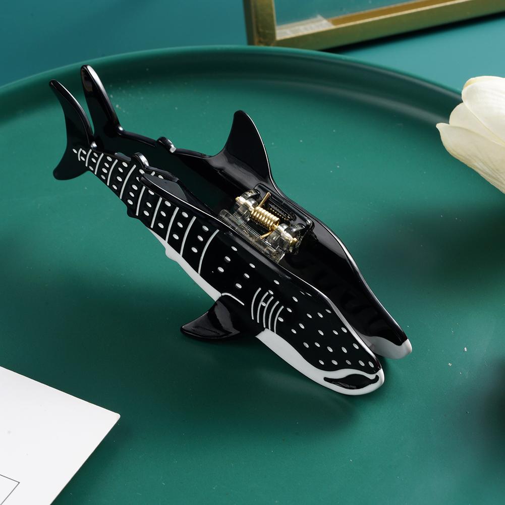 New Design Cartoon Marine Shark Hair Clips Cute Blue Whale Acetate Hair Claw Hair Tiara Accessories Vintage Jewelry Gifts