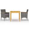 Day and Night - Day and Night Gray 3-Piece Garden Dining Set