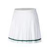 Comfortable Simple Versatile Sports Mid-Waist Pleated Casual Skirt Women Skirts Snow-White 162538206-1