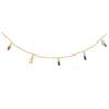 [R3791] - Gold-Plated 'Sissi' Multicolor Gold Plated Necklace - 5x2 Mm