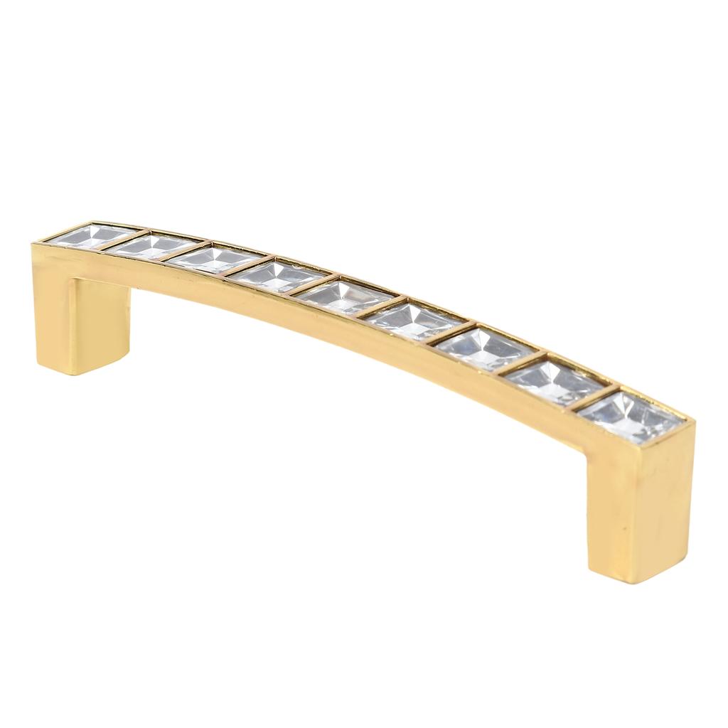 Crystal Pull Modern Cabinet Handle Double Hole Handle for Closet Drawer Cupboard Door