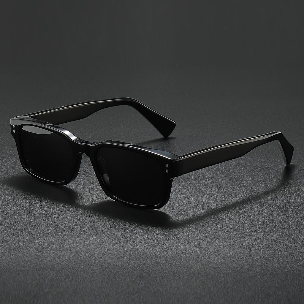 Super Rectangle Sunglasses Men Women Unisex Acetate Luxury Polarized Sun Glasses Gift Box Bags Packaged Sunglass