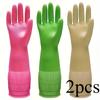 2pcs Premium Cleaning Gloves - Waterproof, Slip-Resistant, Heavy-Duty for Kitchen, Dishwashing, Laundry - Durable, Quick-Drying, Multi-Purpose