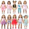 MSYO 18-дюймовая одежда для кукол American Dolls, 10 шт., модные наряды и аксессуары для кукол 45 см, подарок для девочек