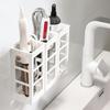 Wall mounted Bathroom Hair Dryer Holder Storage Box Hanging Rack Curling Plastic Shelf Bathroom Organizer Storage Rack
