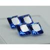 5x5 Mm Natural Sapphire Square Shape CERTIFIED Blue Loose Gemstone 4 Pcs Lot A-238940375
