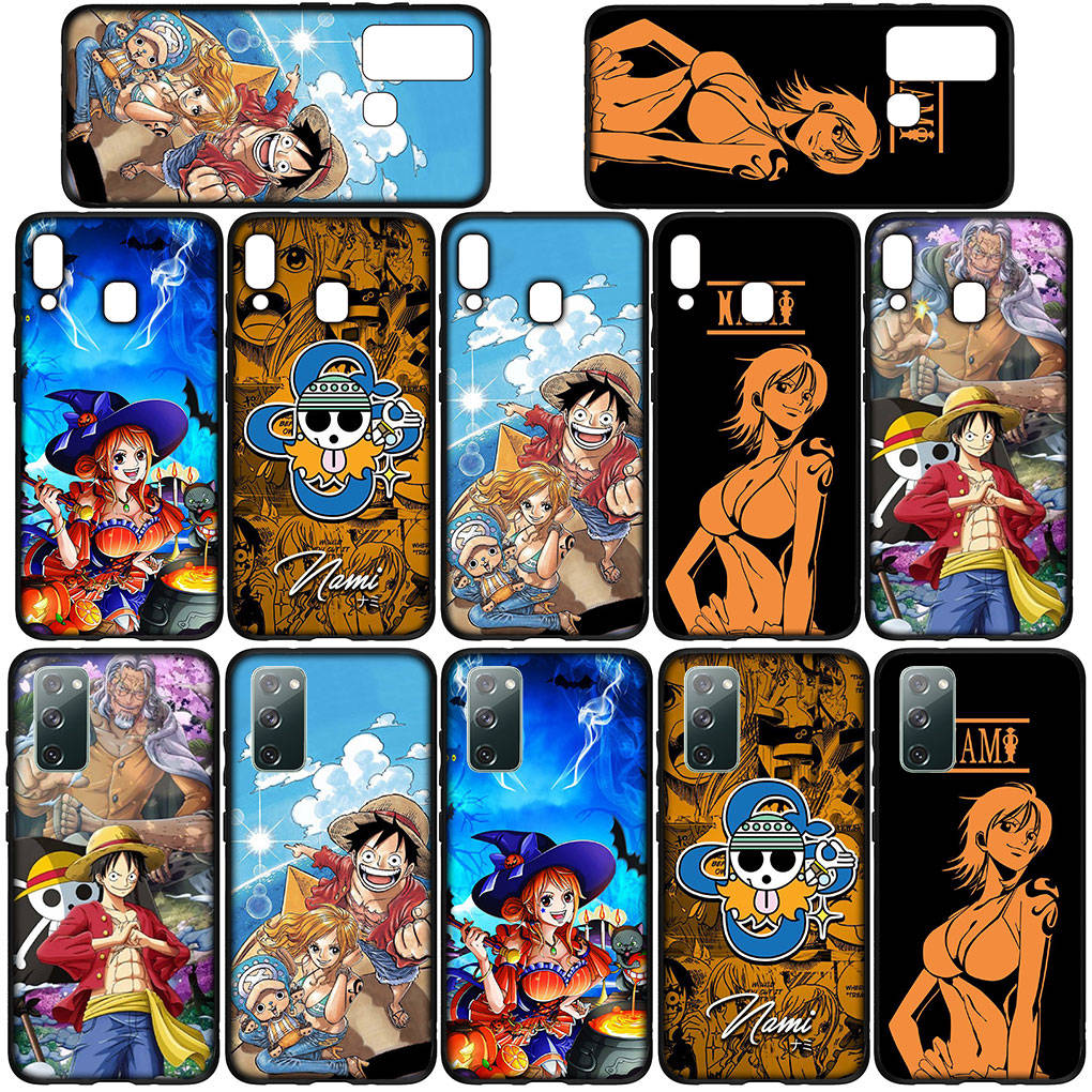 Чехол для телефона Samsung Galaxy S25 S24 S23 iPhone 16 15 Xiaomi Redmi Note 14 13 12 16E 11 Pro Max XR OPPO Moto Huawei Nami Poster Luffy One Piece Cover