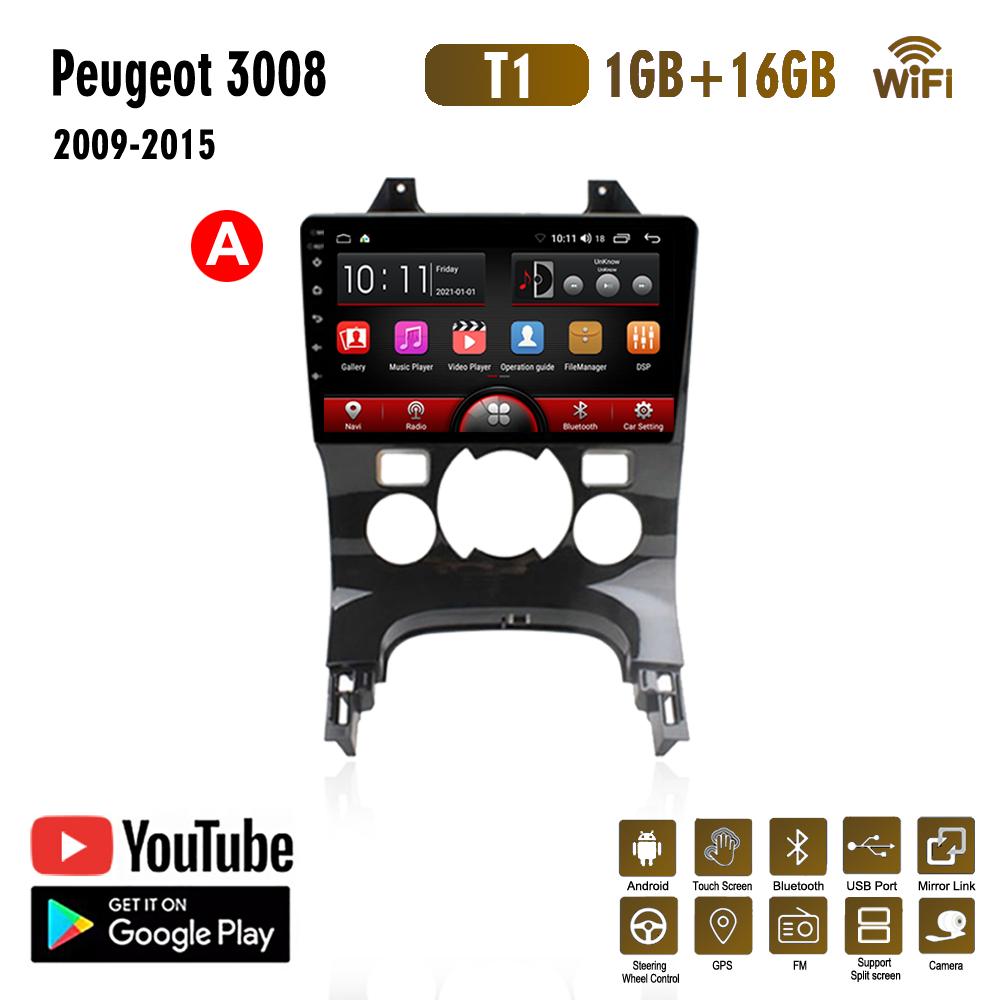 Система GPS-навигации для Peugeot 3008 2009-2015, 2 Din, Android, Wi-Fi, автомобильный мультимедийный плеер, авто стерео, FM-радио, головное устройство 2 + 32 ГБ