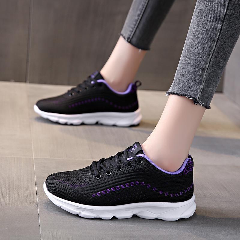 Женские легкие кроссовки для девочек, студентов, теннисные спортивные кроссовки для бега, повседневная женская обувь для прогулок и путешествий