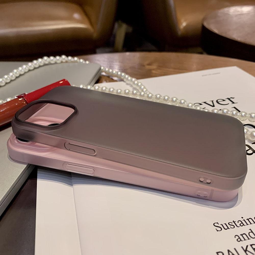 Ультратонкий чехол для телефона iPhone 15 14 13 12 11 Pro Max Plus тонкий матовый полупрозрачный бампер задняя крышка чехлы