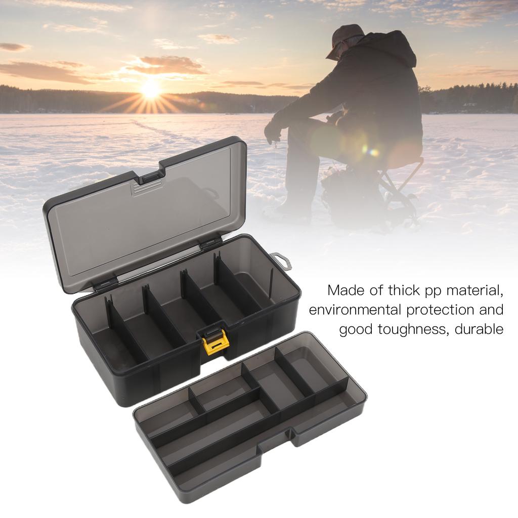 Коробка для хранения рыболовных приманок, двухслойная многофункциональная пластиковая коробка для аксессуаров для рыболовных снастей