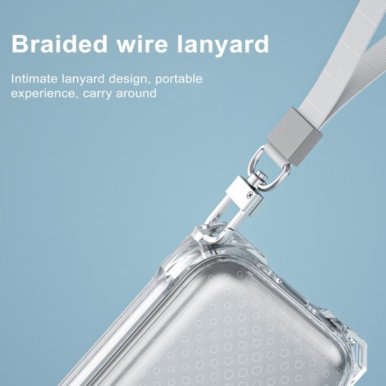 Держатель батареи Портативный чехол для батареи с карабином Ударопрочный защитный чехол для гарнитуры Apple Power Bank Держатель для кабеля питания Чехол