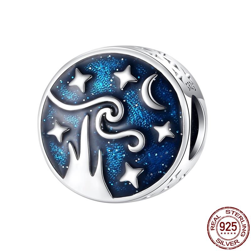 Plata De Ley Christmas Heart Flower Cat Paw Mother Child Girl Charms Fit Original 3Mm Bracelet Jewelry For Women