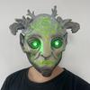 Хэллоуин Лесной Дух Эльф Маска Светодиодный Ужас Головной Убор Реалистичный Зеленый Эльф Старик Головные Уборы Косплей Костюмы для Вечерние