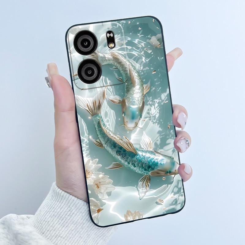Чехол для телефона BLU View 5 Роскошный Милый Любовь Кролик Забавный Узор Чехол-Оболочка Черный ТПУ Мягкий Силикон Защитный Чехол