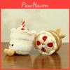 Cartoon Cute Plush Keychain Toy Cake Milk Tea Cup Accessory In Colors Sweet