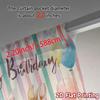 2 шторы с 2D плоской печатью (Без Рода) BirthdayBunnies Модные Современные Шторы Тканевые Шторы Для Праздничного Использования для