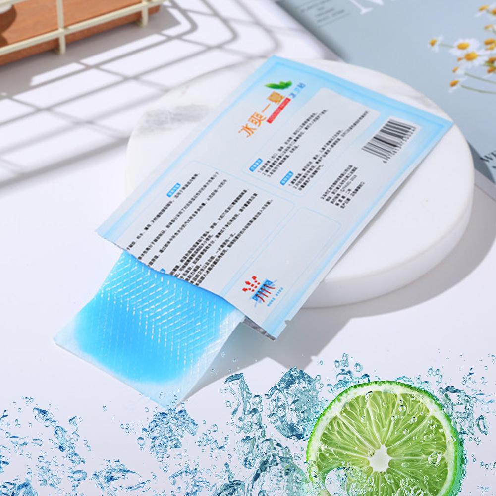 Пластыри для снятия усталости, холодные охлаждающие подушечки для лба, гелевые наклейки в листах