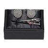 Tie MASAMUNE Masamune Tie Set Tie Set [Fortuna Tokyo] Pin/Cufflinks 19. Pin/Cufflinks Men's FT-TPCU19 Black/Silver Pin/Cufflinks