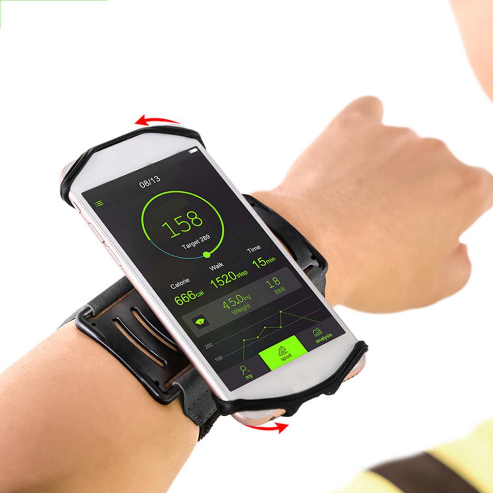 Rotatable Phone Wristband Lightweight Breathable Premium Material Secure Stretch Strap Forearm Armband for Jogging Running 6