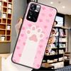 cat Dog paw design Case For Xiaomi Redmi Note 12 11 10 9 8 Pro Note 12S 11S 10S 9S Cover For Redmi 9 10 12 C