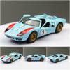 Модель игрушечной машины 1/32 масштаб 1966 Ford GT40 MKII Racing Rally литой сплав миниатюрный автомобиль коллекция подарок для детей мальчик