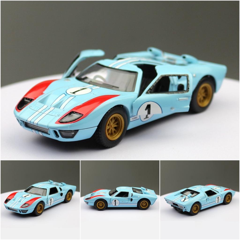 Модель игрушечной машины 1/32 масштаб 1966 Ford GT40 MKII Racing Rally литой сплав миниатюрный автомобиль коллекция подарок для детей мальчик