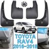 4 шт. Брызговики Подходят Совместимы Для Toyota RAV4 2016 2017 2018 Брызговики Защитные щитки Грязезащитные щитки Подкрылок Передний Задний Комплект Формованные Автомобильные Диски