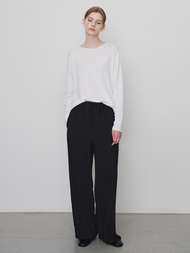 MOMET Briden Long Sleeve T-Shirt Ivory