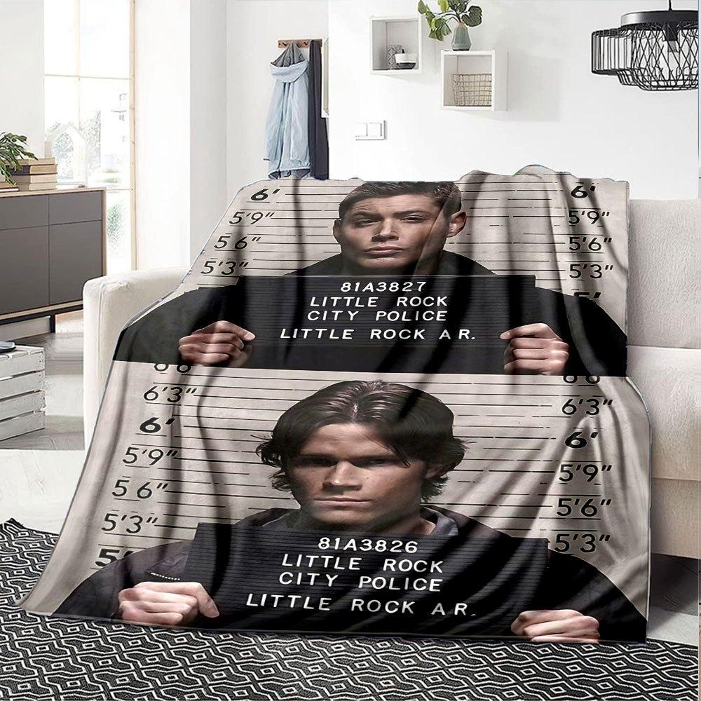 1 шт. Плед «Сверхъестественное 21» Мягкий теплый плед для дома, офиса, путешествий Всесезонное уютное постельное белье Подарок, Уютный офисный аксессуар