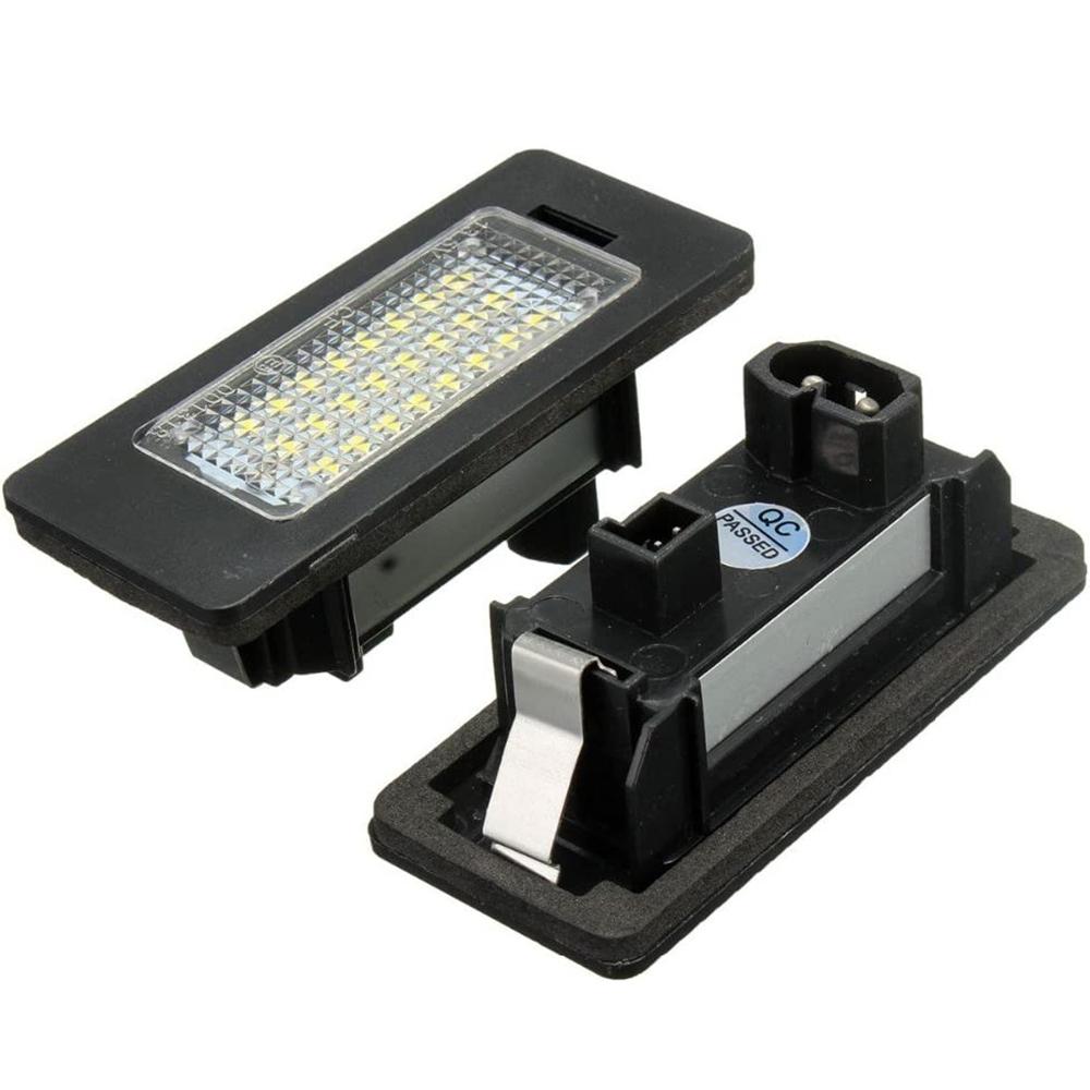 2Pcs LED License Plate White CREE Xenon Light Lamp Bulb Car For BMW E90 E91 E92 E39 E60 E61 X1 E84 X5 E70 X6 E71 Car